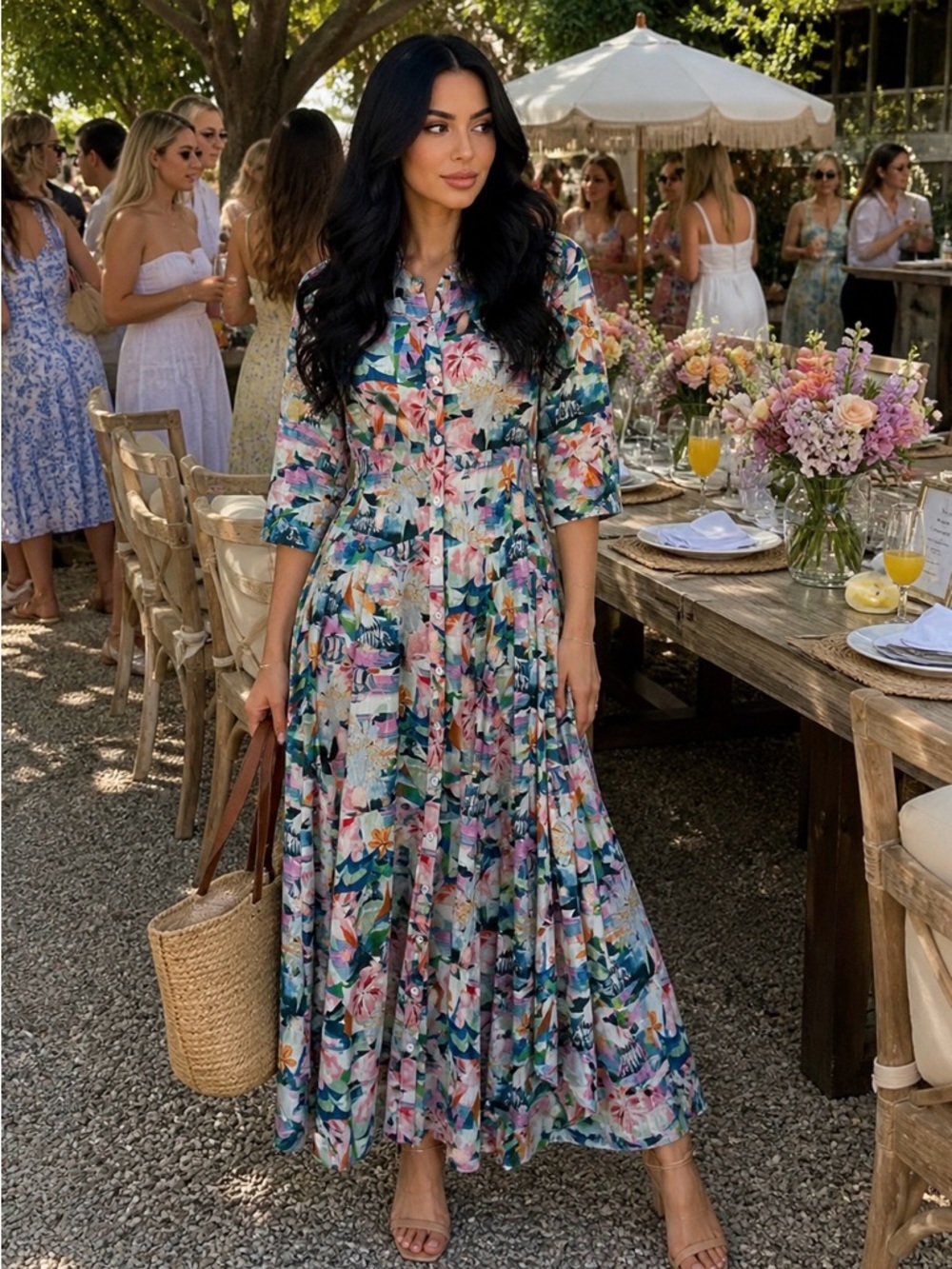 Chufy My Aussie Days Maxi Shirt Dress